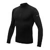 SENSOR MERINO ACTIVE tricou bărbați cu mânecă lungă fermoar stand-up negru