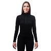 SENSOR MERINO UPPER hanorac de dama cu fermoar scurt negru