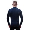 SENSOR MERINO DF tricou bărbătesc cu mânecă lungă cu fermoar albastru intens