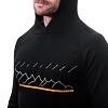 SENSOR MERINO UPPER RJ hanorac cangur bărbați negru