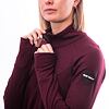 SENSOR MERINO UPPER hanorac de damă cu fermoar complet roșu port