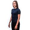SENSOR COOLMAX RACE Tricou damă cu fermoar complet mâneci scurte albastru intens