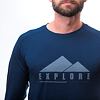 SENSOR MERINO AIR EXPLORE tricou barbatesc cu maneca lunga, albastru inchis