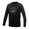 SENSOR MERINO ACTIVE VAN LIFE tricou bărbătesc cu mânecă lungă negru