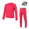 SENSOR MERINO AIR SET camasa cu maneca lunga pentru copii + pantaloni magenta