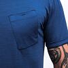 SENSOR MERINO AIR traveller tricou barbatesc cu maneca scurta, albastru inchis