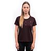 SENSOR MERINO BLEND TYPO tricou dama cu maneca scurta port rosu