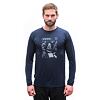 SENSOR MERINO ACTIVE OUTSIDE tricou bărbătesc cu mânecă lungă albastru intens