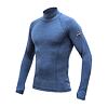 SENSOR MERINO BOLD tricou bărbătesc cu mânecă lungă cu decolteu albăstrul rece
