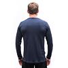 SENSOR MERINO BLEND TYPO tricou bărbătesc cu mânecă lungă albastru intens