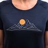SENSOR MERINO BLEND MOON tricou dama maneca scurta albastru intens