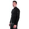 SENSOR MERINO ACTIVE tricou bărbați cu mânecă lungă fermoar stand-up negru