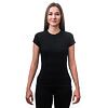SENSOR MERINO DF tricou dama maneca scurta negru