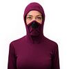 SENSOR MERINO DF tricou dama maneca lunga cu gluga lilla