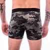 SENSOR MERINO IMPRESS pantaloni scurți bărbați negru/fagure