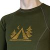 SENSOR MERINO DF CAMP tricou barbatesc cu maneca lunga verde safari