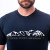SENSOR MERINO ACTIVE MOUNTAINS tricou bărbătesc cu mânecă scurtă albastru intens