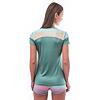 SENSOR COOLMAX IMPRESS tricou damă cu mânecă scurtă mentă/dungi