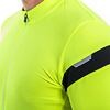 SENSOR CYKLO COOLMAX CLASSIC tricou bărbătesc cu mânecă scurtă cu fermoar complet galben neon