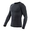 SENSOR MERINO BOLD tricou barbatesc cu maneca lunga gri antracit