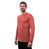 SENSOR MERINO ACTIVE SNSR tricou bărbătesc cu mânecă lungă terracotta