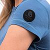 SENSOR MERINO AIR tricou dama maneca scurta albastru riviera