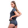 SENSOR MERINO LITE tricou de damă cu mânecă scurtă pete albastru