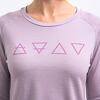 SENSOR MERINO BLEND ELEMENTS tricou damă cu mânecă lungă mystic violet