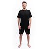 SENSOR MERINO ACTIVE NO LOGO tricou bărbați cu mânecă scurtă raglan negru