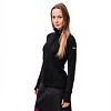 SENSOR MERINO UPPER hanorac full-zip pentru femei negru