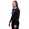 SENSOR MERINO ACTIVE ARROWS tricou dama maneca lunga negru