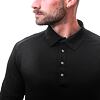 SENSOR MERINO ACTIVE tricou polo barbati cu maneca scurta negru