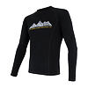 SENSOR MERINO DF ADVENTURE tricou bărbătesc cu mânecă lungă negru