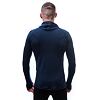 SENSOR MERINO DF tricou bărbătesc cu mânecă lungă și glugă albastru intens