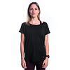 SENSOR MERINO AIR traveller tricou dama cu maneca scurta, negru