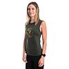 SENSOR MERINO AIR FOX cămașă fără mâneci de damă verde olive