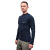 SENSOR DOUBLE FACE tricou bărbătesc cu mânecă lungă albastru intens