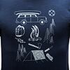 SENSOR MERINO ACTIVE OUTSIDE tricou bărbătesc cu mânecă lungă albastru intens