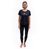 SENSOR MERINO BLEND MOON tricou dama maneca scurta albastru intens