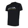 COOLMAX TECH MOUNTAINS LIMITED tricou barbatesc cu maneca scurta, negru