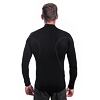 SENSOR MERINO ACTIVE tricou bărbați cu mânecă lungă fermoar stand-up negru