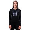 SENSOR MERINO ACTIVE ARROWS tricou dama maneca lunga negru