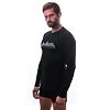 SENSOR MERINO DF ADVENTURE tricou bărbătesc cu mânecă lungă negru