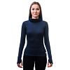 SENSOR MERINO DF tricou de damă cu mânecă lungă și glugă de un albastru intens