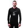 SENSOR MERINO UPPER GONDOLA hanorac cangur bărbați negru