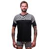SENSOR COOLMAX IMPRESS tricou bărbătesc cu mânecă scurtă negru/geometrie