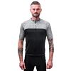 SENSOR CYKLO MOTION tricou bărbați cu mâneci scurte fermoar complet negru/gri