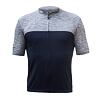 SENSOR CYKLO MOTION tricou bărbătesc cu mânecă scurtă cu fermoar complet albastru adânc/gri