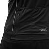 SENSOR COOLMAX RACE tricou bărbătesc cu mânecă scurtă cu fermoar complet negru