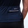 SENSOR COOLMAX RACE Tricou damă cu fermoar complet mâneci scurte albastru intens